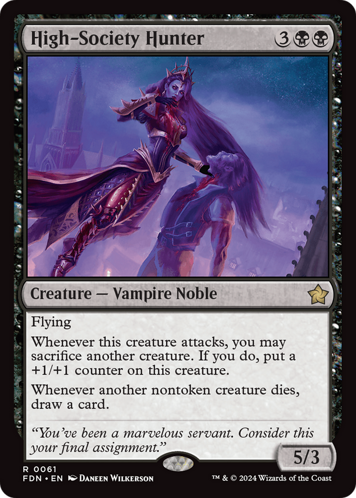 High-Society Hunter [Foundations] Magic: The Gathering
