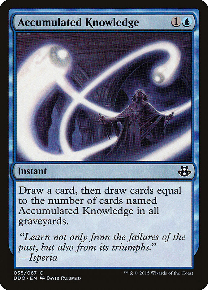 Accumulated Knowledge [Duel Decks: Elspeth vs. Kiora] Magic: The Gathering