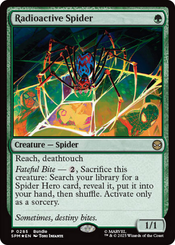 Radioactive Spider [Marvel's Spider-Man Promos] Magic: The Gathering