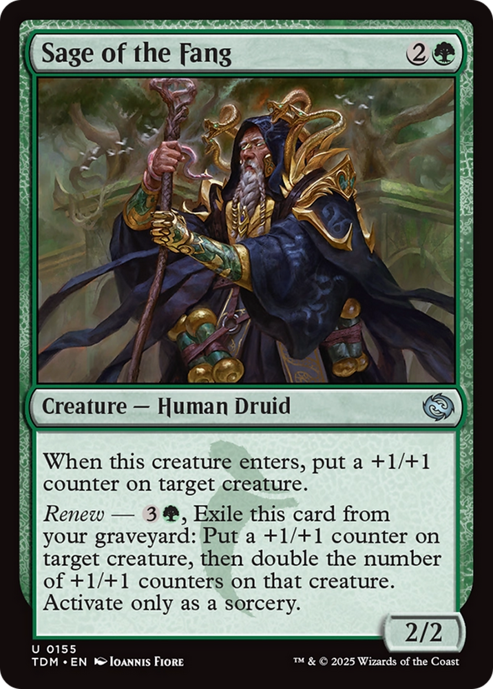 Sage of the Fang [Tarkir: Dragonstorm] Magic: The Gathering