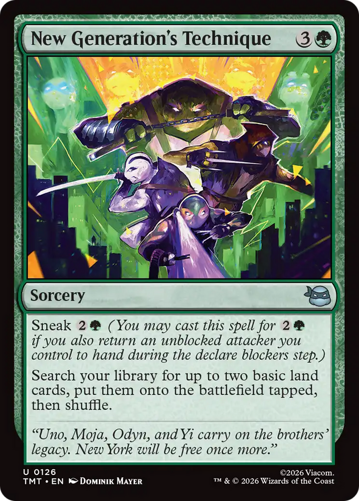 New Generation's Technique [Teenage Mutant Ninja Turtles] Magic: The Gathering