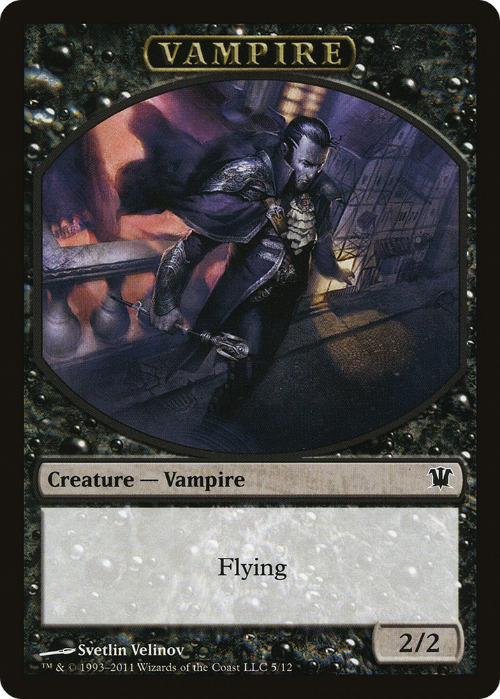 Blood // Vampire (0007) Double-Sided Token [Innistrad Remastered Tokens] Magic: The Gathering