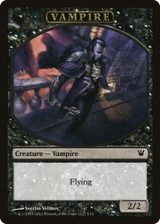 Blood // Vampire (0007) Double-Sided Token [Innistrad Remastered Tokens] Magic: The Gathering