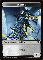Cat // Inkling (0022) Double-Sided Token [Secrets of Strixhaven Commander Tokens] Magic: The Gathering