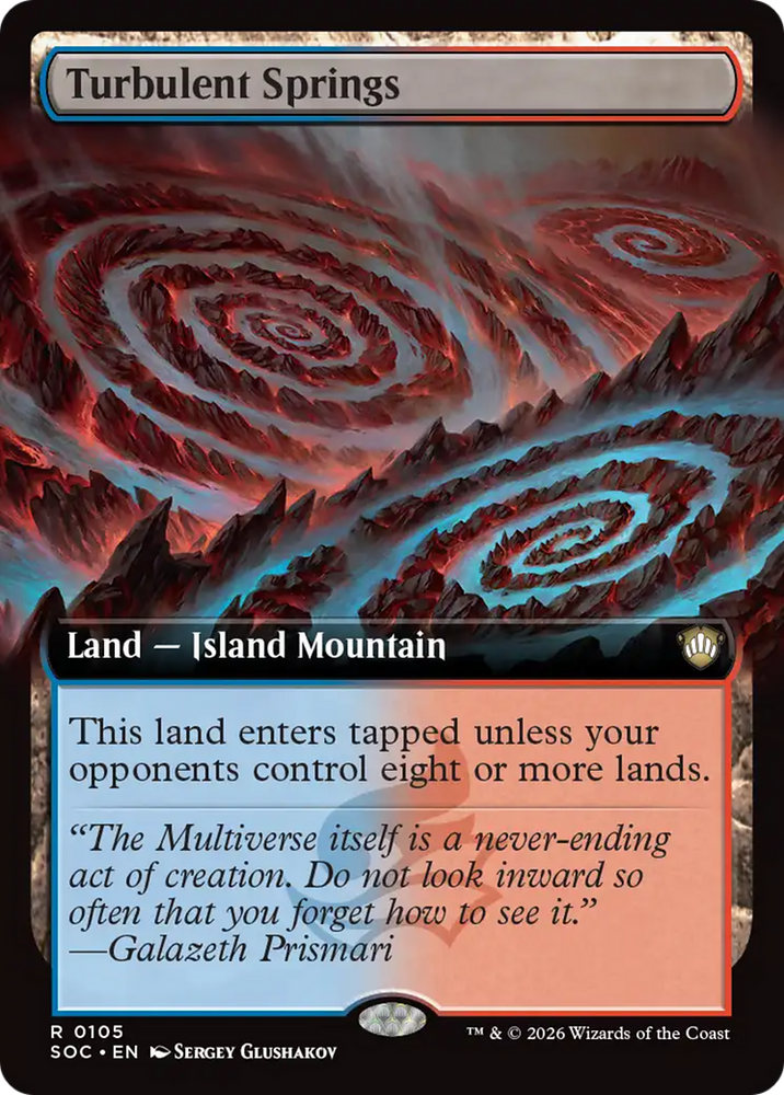 Turbulent Springs (Extended Art) [Secrets of Strixhaven Commander] Magic: The Gathering