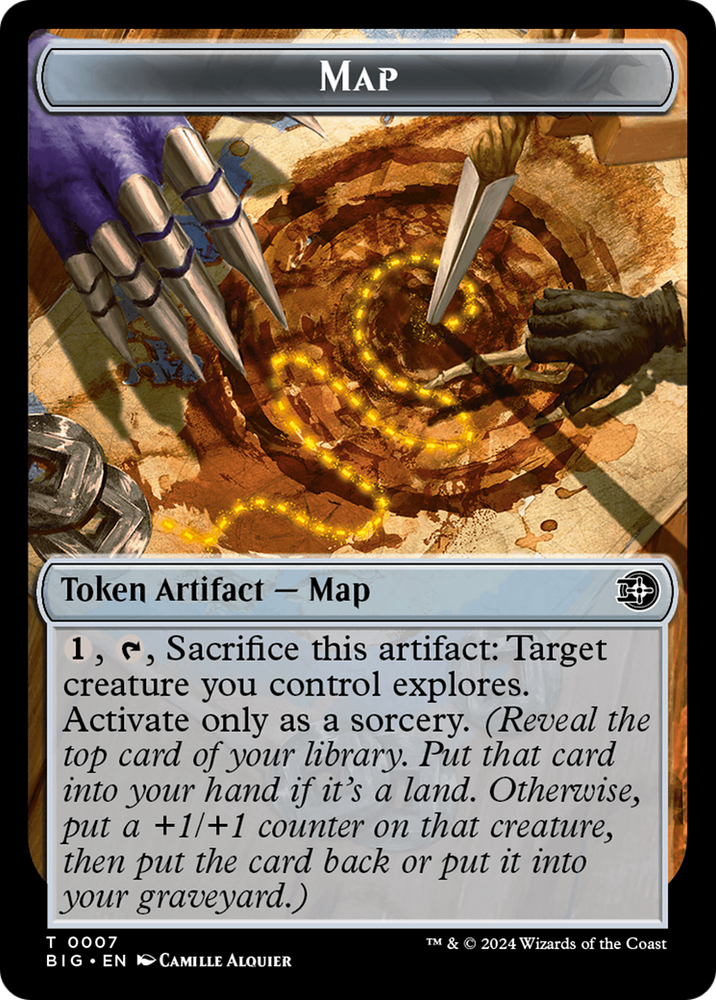 Map // Plot Double-Sided Token [Outlaws of Thunder Junction: The Big Score Tokens] Magic: The Gathering
