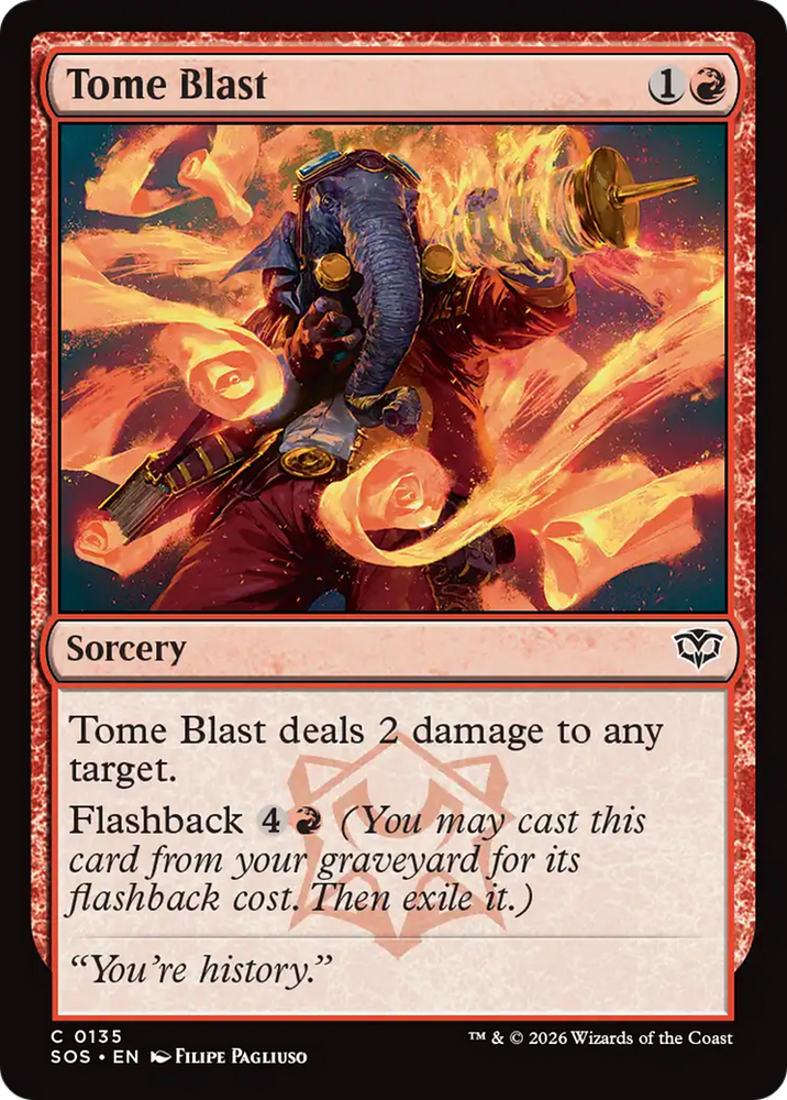 Tome Blast [Secrets of Strixhaven] Magic: The Gathering