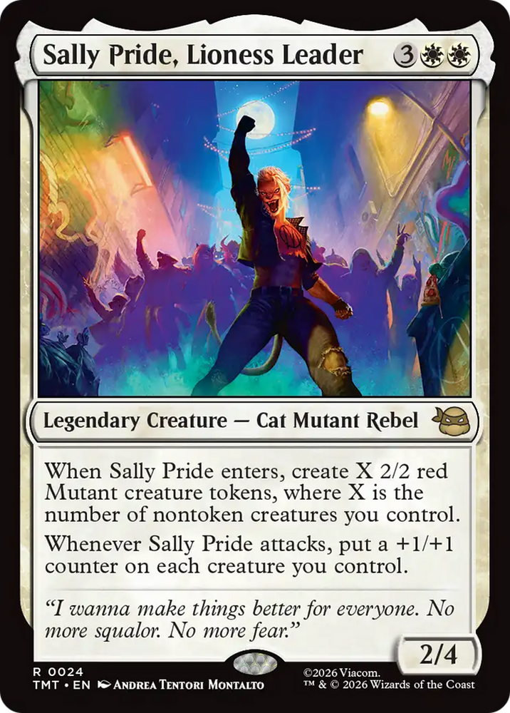 Sally Pride, Lioness Leader [Teenage Mutant Ninja Turtles] Magic: The Gathering