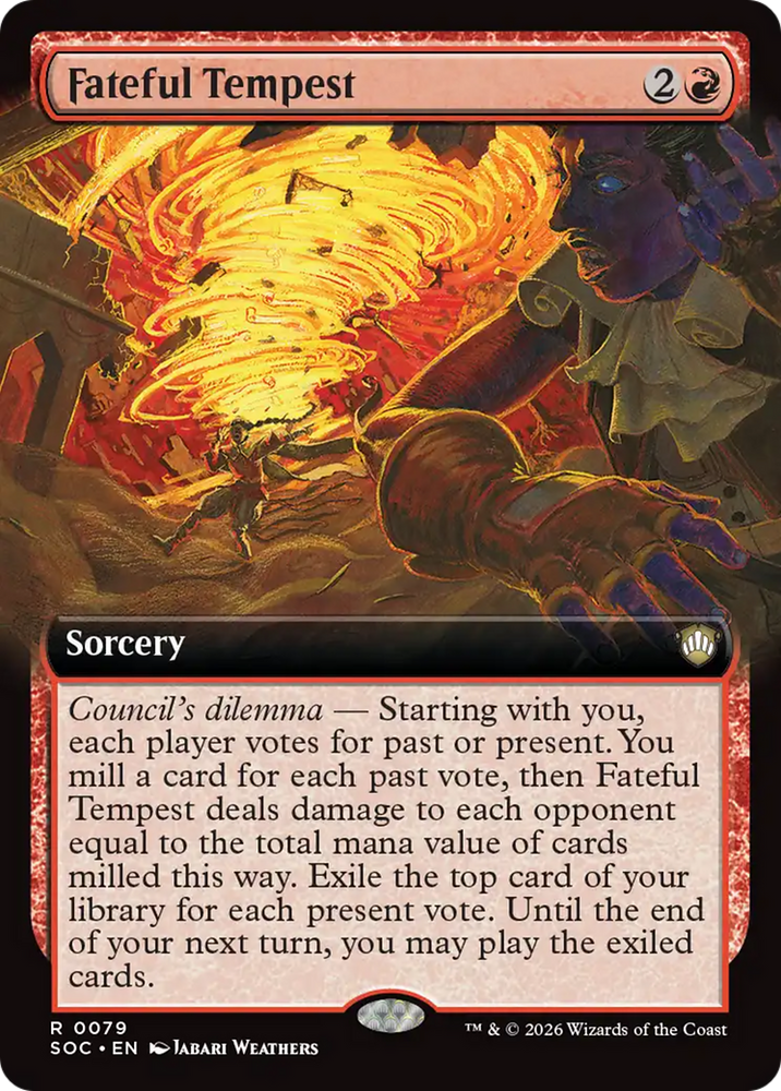 Fateful Tempest (Extended Art) [Secrets of Strixhaven Commander] Magic: The Gathering