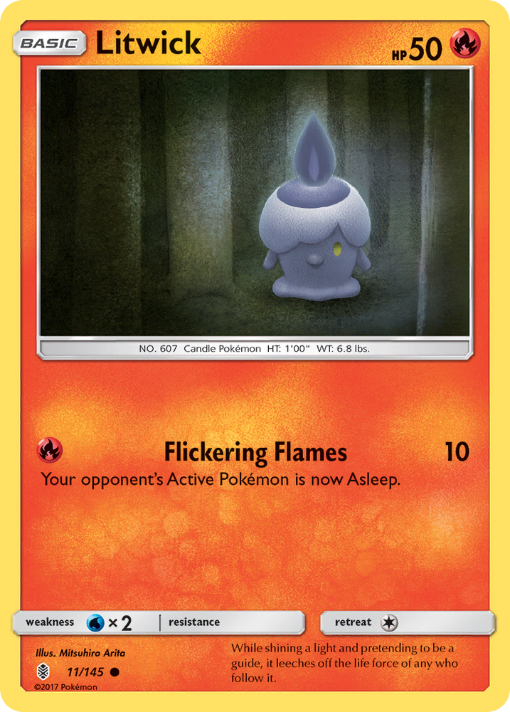 Litwick (11/145) [Sun & Moon: Guardians Rising] Pokémon
