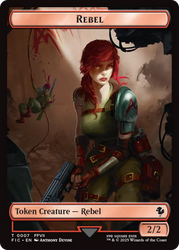 Soldier // Rebel Double-Sided Token [FINAL FANTASY Commander Tokens] Magic: The Gathering
