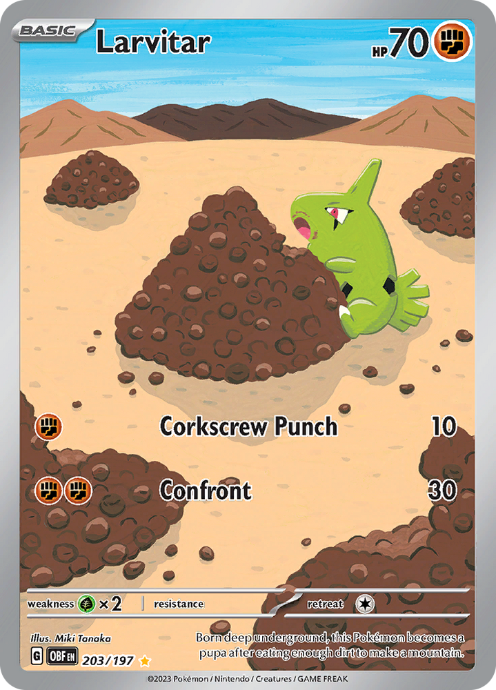 Larvitar (203/197) [Scarlet & Violet: Obsidian Flames] Pokémon