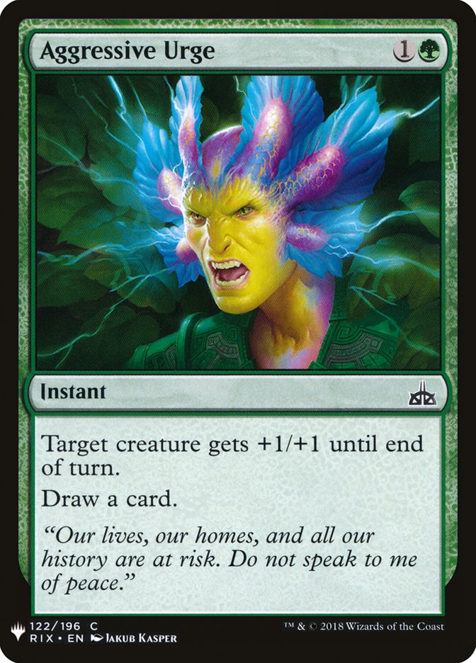 Aggressive Urge [Mystery Booster] Magic: The Gathering