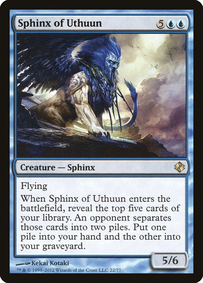 Sphinx of Uthuun [Duel Decks: Venser vs. Koth] Magic: The Gathering