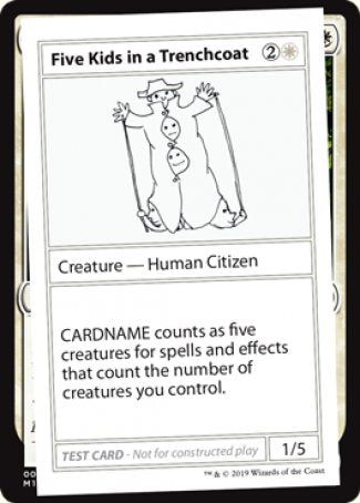 Five Kids in a Trenchcoat (2021 Edition) [Mystery Booster Playtest Cards] Magic: The Gathering