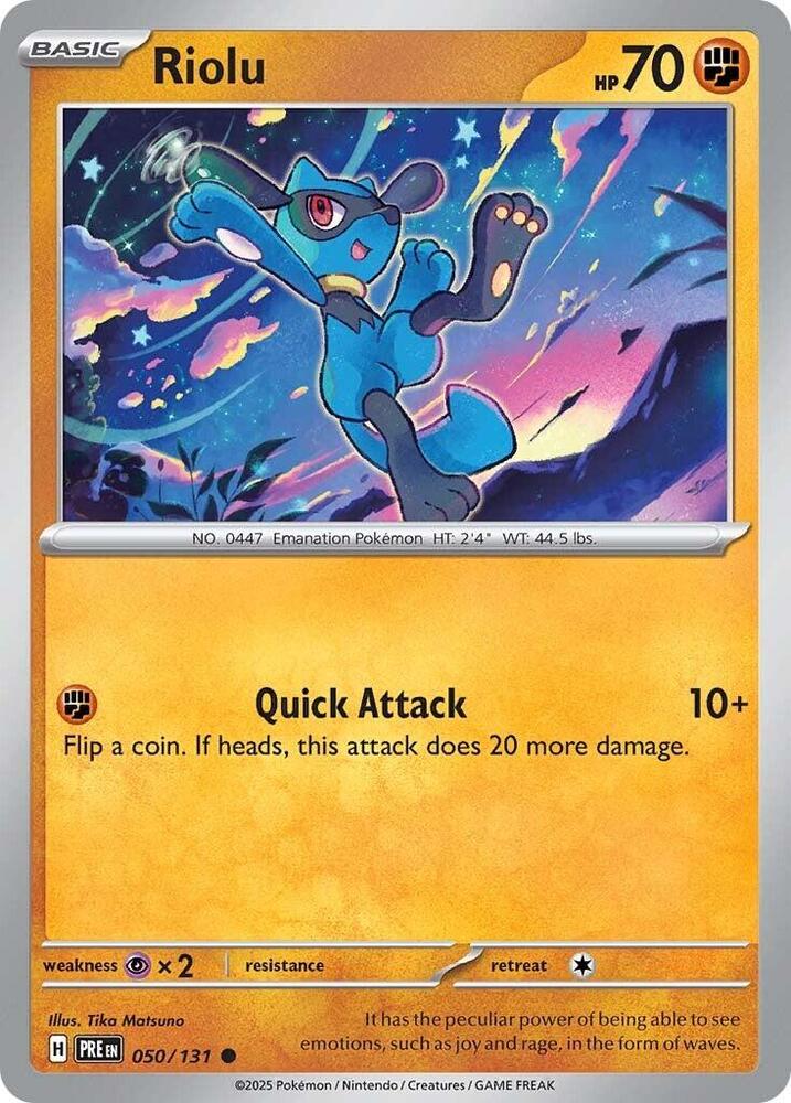 Riolu (050/131) [Scarlet & Violet: Prismatic Evolutions] Pokémon