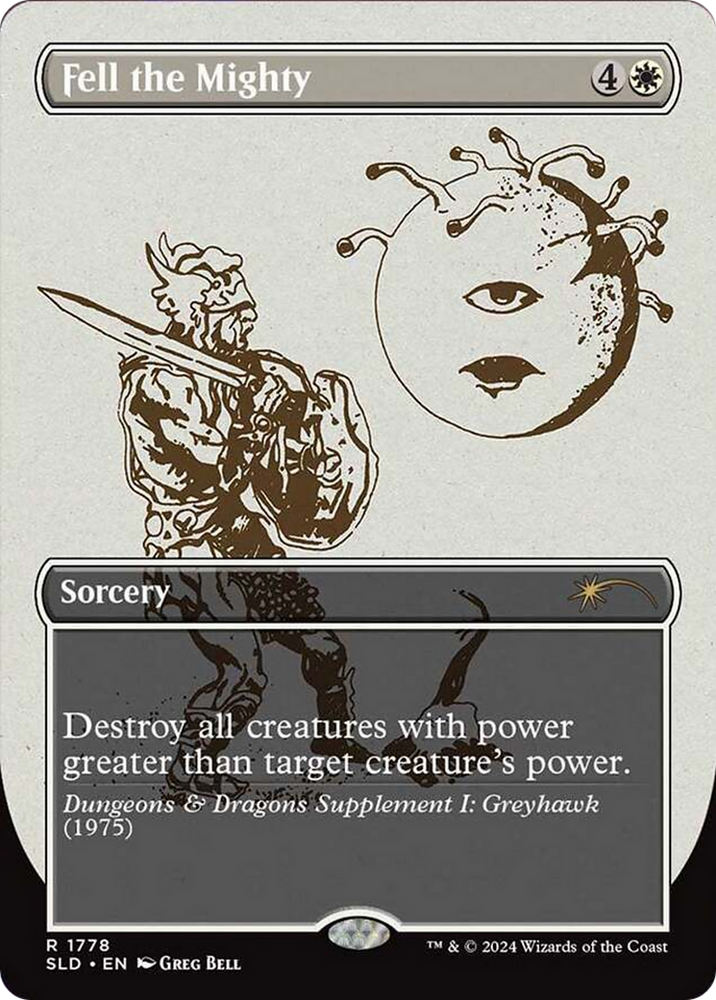 Fell the Mighty [Secret Lair Drop Series] Magic: The Gathering