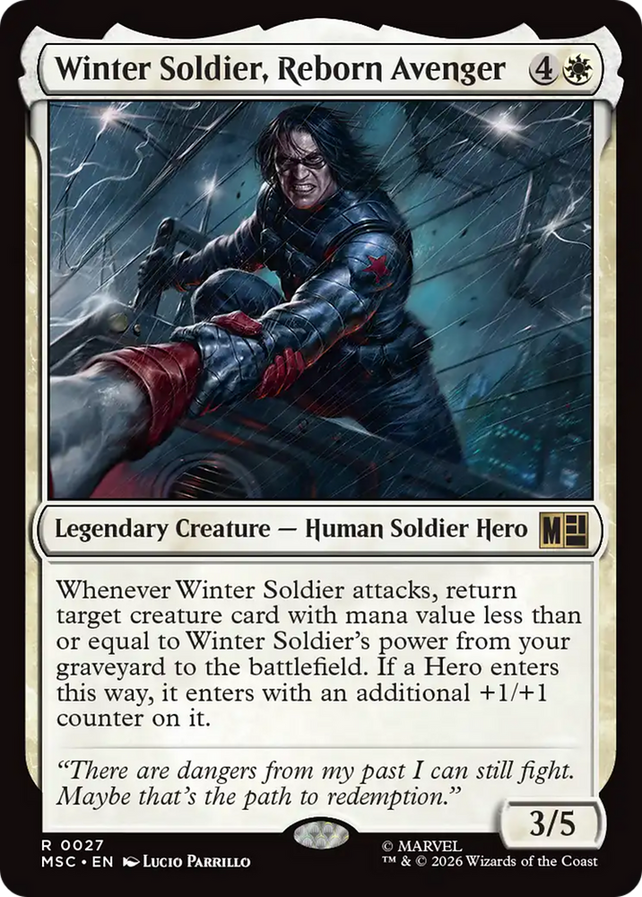 Winter Soldier, Reborn Avenger [Marvel Super Heroes Commander] Magic: The Gathering