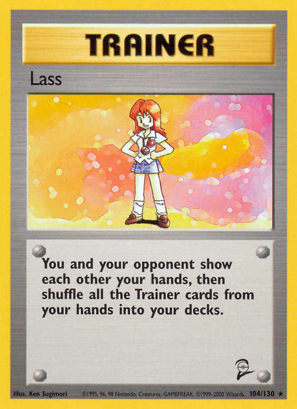 Lass (104/130) [Base Set 2] Pokémon