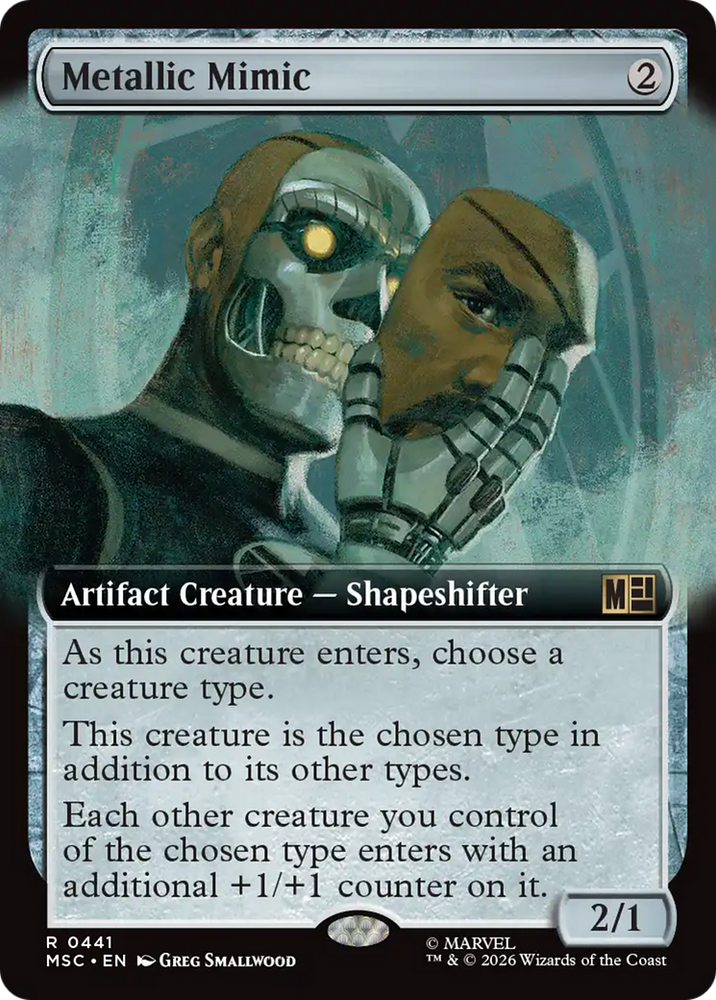 Metallic Mimic (Extended Art) [Marvel Super Heroes Commander] Magic: The Gathering