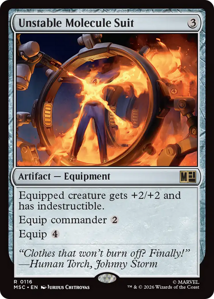 Unstable Molecule Suit [Marvel Super Heroes Commander] Magic: The Gathering