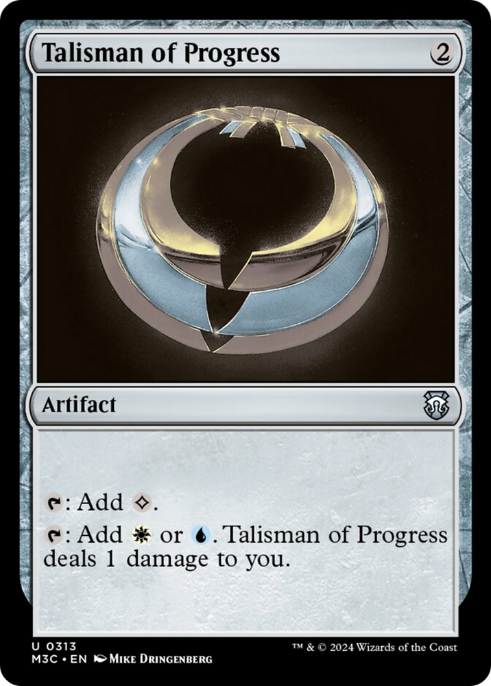 Talisman of Progress [Modern Horizons 3 Commander] Magic: The Gathering