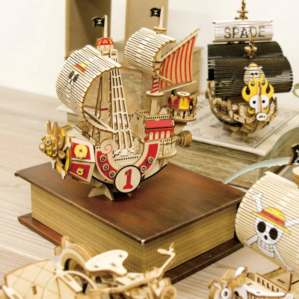 Wa-gu-mi One Piece Thousand Sunny Ship Model Wooden 3D Puzzl