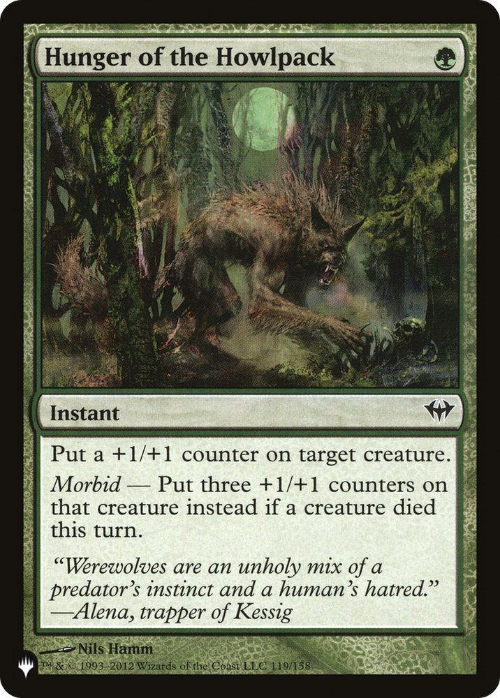Hunger of the Howlpack [The List] Magic: The Gathering