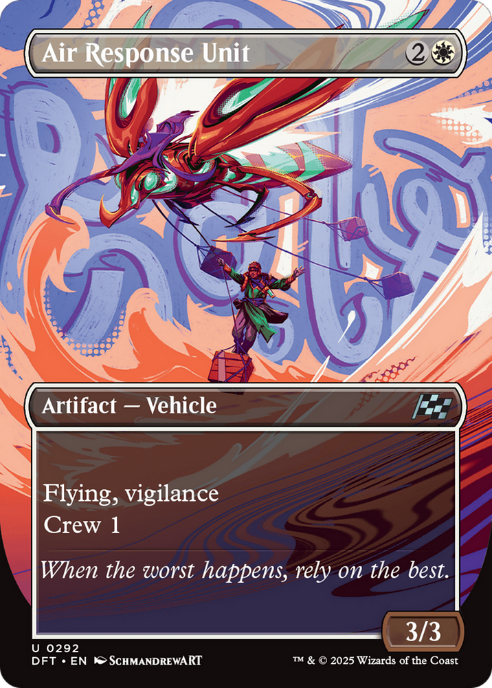 Air Response Unit (Borderless) [Aetherdrift] Magic: The Gathering