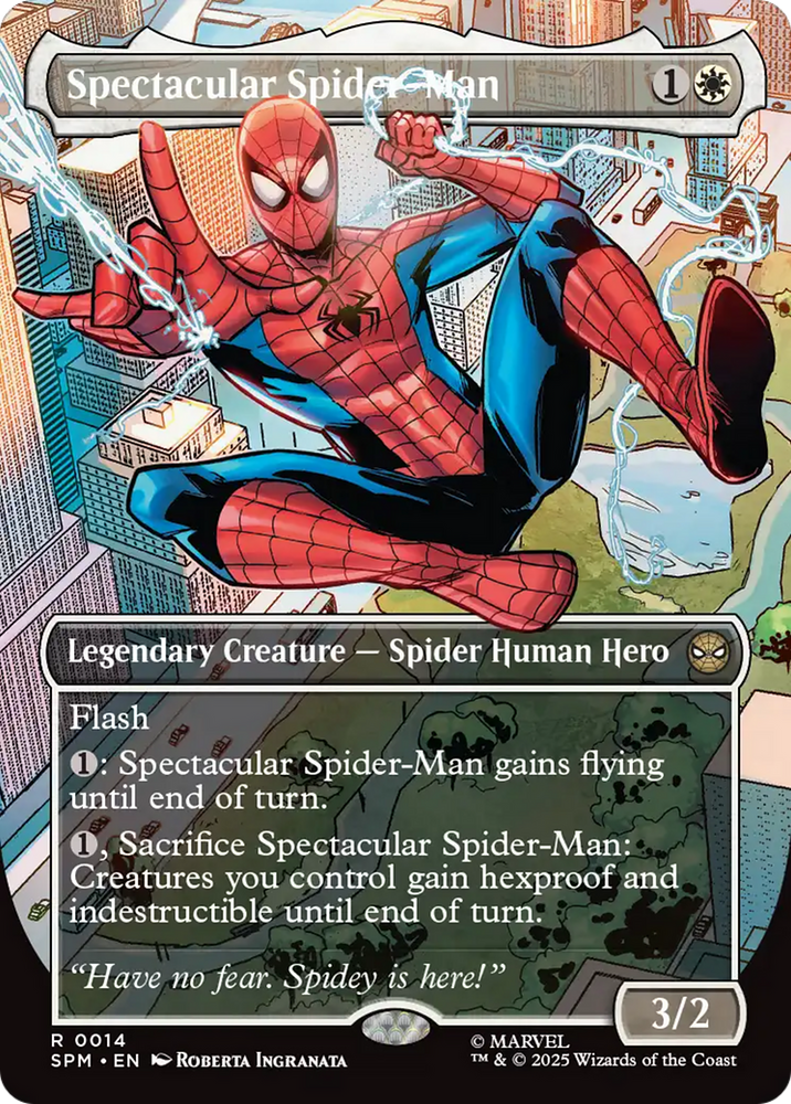 Spectacular Spider-Man (Borderless) [Marvel's Spider-Man Prerelease Promos] Magic: The Gathering