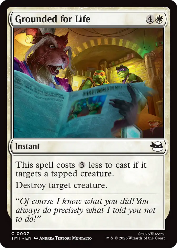 Grounded for Life [Teenage Mutant Ninja Turtles] Magic: The Gathering