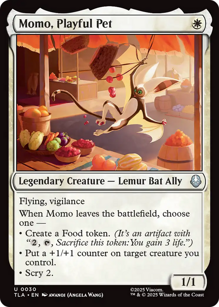 Momo, Playful Pet [Avatar: The Last Airbender] Magic: The Gathering
