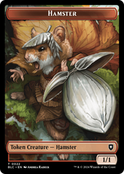 Hamster // City's Blessing Double-Sided Token [Bloomburrow Commander Tokens] Magic: The Gathering