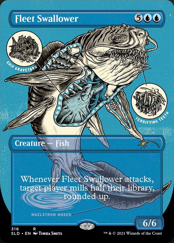 Fleet Swallower (Borderless Foil Etched) [Secret Lair Drop Series] Magic: The Gathering
