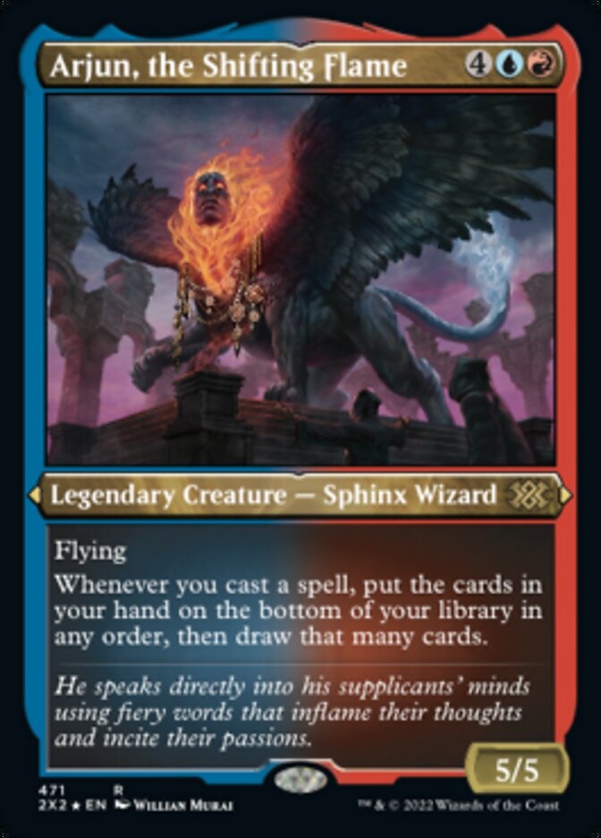 Arjun, the Shifting Flame (Foil Etched) [Double Masters 2022] Magic: The Gathering