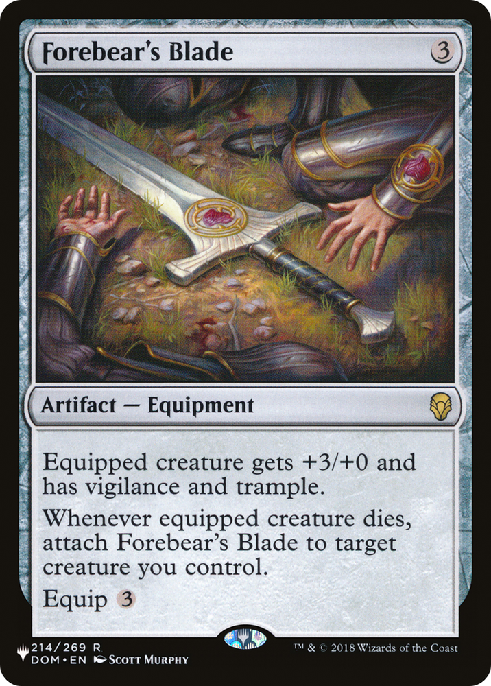 Forebear's Blade [The List] Magic: The Gathering