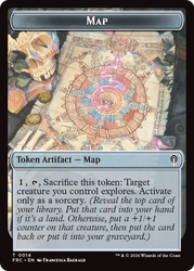 Kobolds of Kher Keep // Map Double-Sided Token [Reality Fracture Commander Tokens] Magic: The Gathering