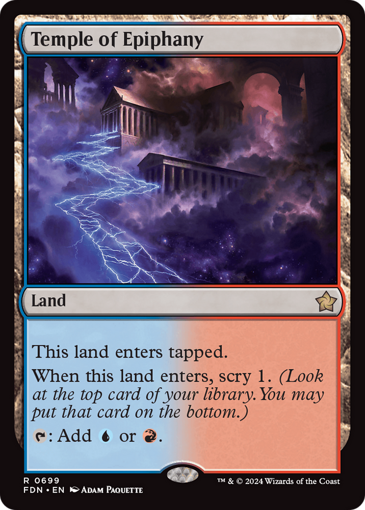 Temple of Epiphany [Foundations] Magic: The Gathering