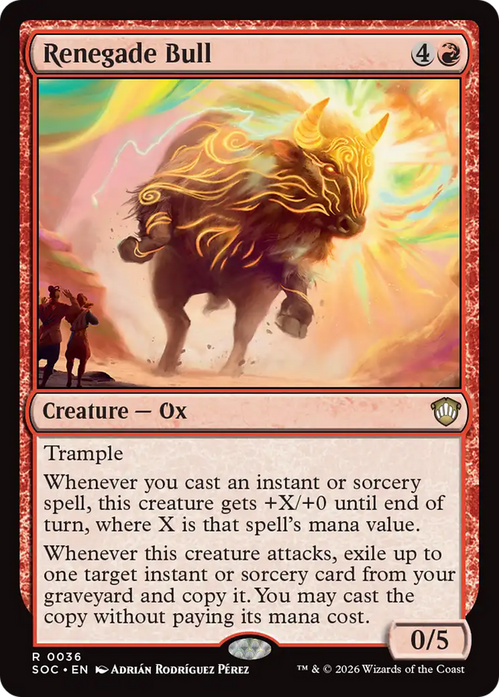 Renegade Bull [Secrets of Strixhaven Commander] Magic: The Gathering