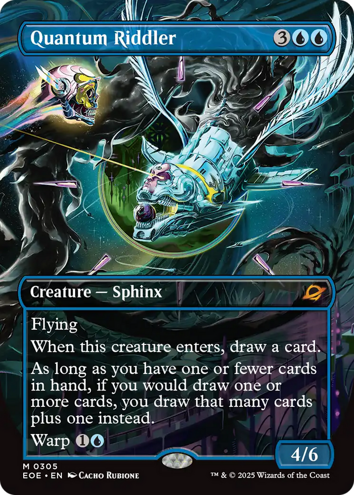 Quantum Riddler (Borderless) [Edge of Eternities] Magic: The Gathering