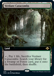 Verdant Catacombs (Extended Art) [Modern Horizons 2] Magic: The Gathering