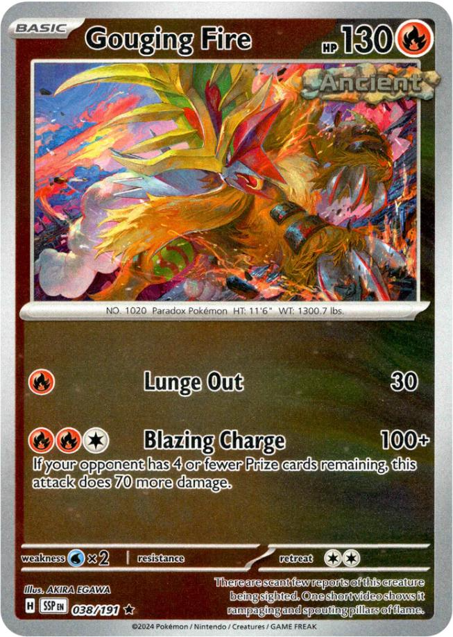 Gouging Fire (038/191) [Scarlet & Violet: Surging Sparks] Pokémon