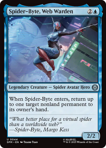 Spider-Byte, Web Warden [Marvel's Spider-Man] Magic: The Gathering