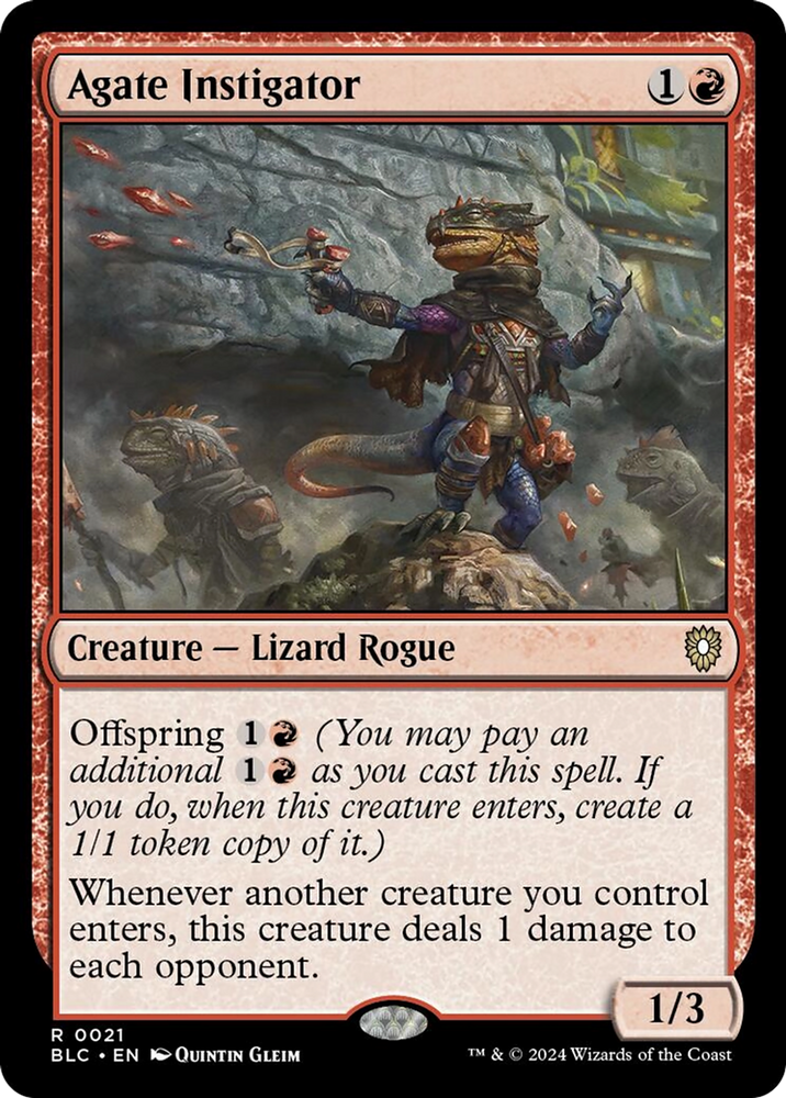 Agate Instigator [Bloomburrow Commander] Magic: The Gathering