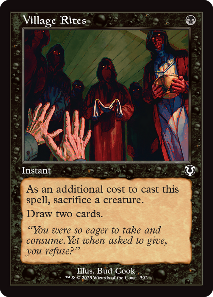 Village Rites (Retro Frame) [Innistrad Remastered] Magic: The Gathering