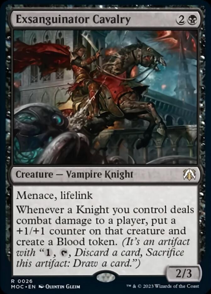 Exsanguinator Cavalry [March of the Machine Commander] Magic: The Gathering