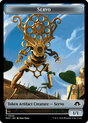 Servo // Spirit (0008) Double-Sided Token [Modern Horizons 3 Tokens] Magic: The Gathering