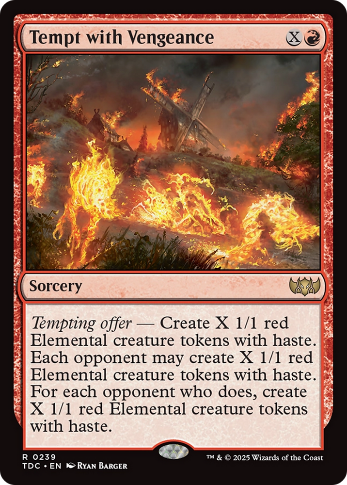 Tempt with Vengeance [Tarkir: Dragonstorm Commander] Magic: The Gathering