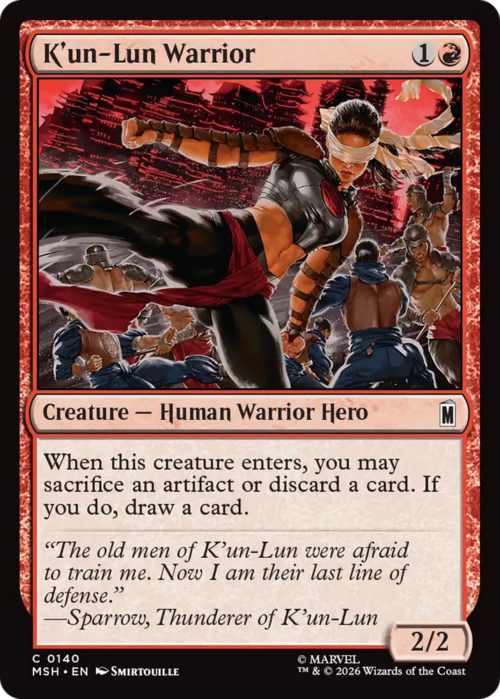 K'un-Lun Warrior [Marvel Super Heroes] Magic: The Gathering