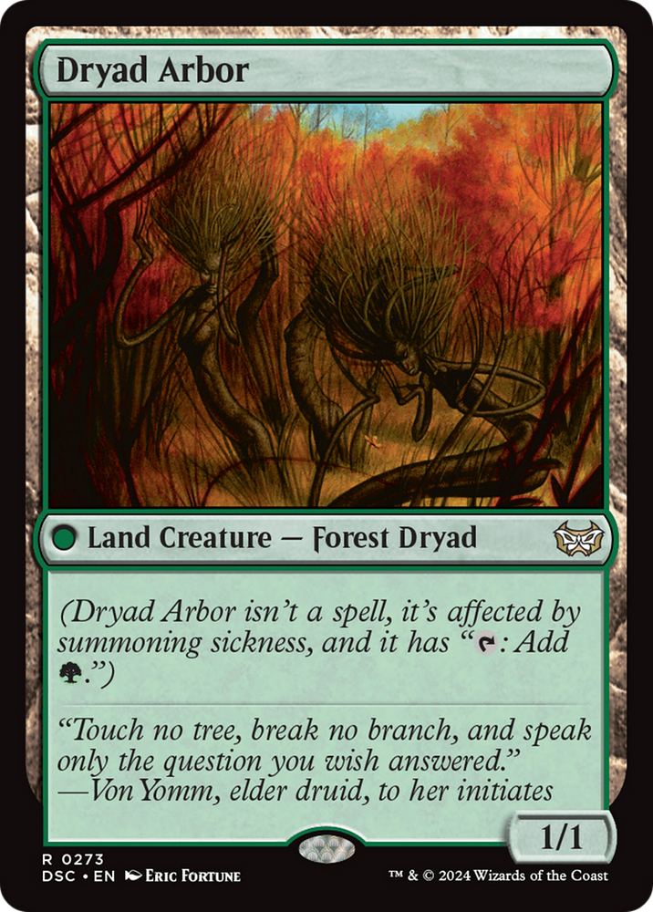 Dryad Arbor [Duskmourn: House of Horror Commander] Magic: The Gathering
